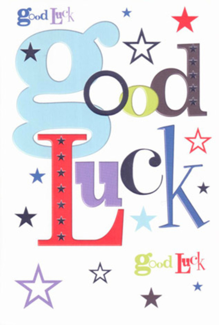 Like a chorus of well-wishes echoing through Winchmore Hill, this dynamic good luck card radiates an infectious optimism and creative flair. Bold pastel blues, radiant reds, cool violets, and grounding greens fill the carefully spaced letters, each font carrying the personality of a different local artisan or neighbor. Stars of every size and shade-a confetti of navy, sky blue, and lemon-lime-dot the clean white landscape, imparting the sense of magic you'd experience beneath the autumn skies of Grovelands. The card's refined, tactile finish evokes the satisfaction of handling the finest textured stock, not unlike holding a delicately wrapped bouquet. The abundant white space lets every color breathe, forming a fresh, uplifting composition that would be at home in a Winchmore Hill boutique window. Ideal for congratulating someone on a new adventure, this card is a cheerful amulet of support-brimming with local pride and heartfelt hope, ready to journey from N21's bustling avenues into new endeavors.